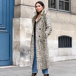 Revolve x House of Harlow Perry Faux Fur Coat in Leopard